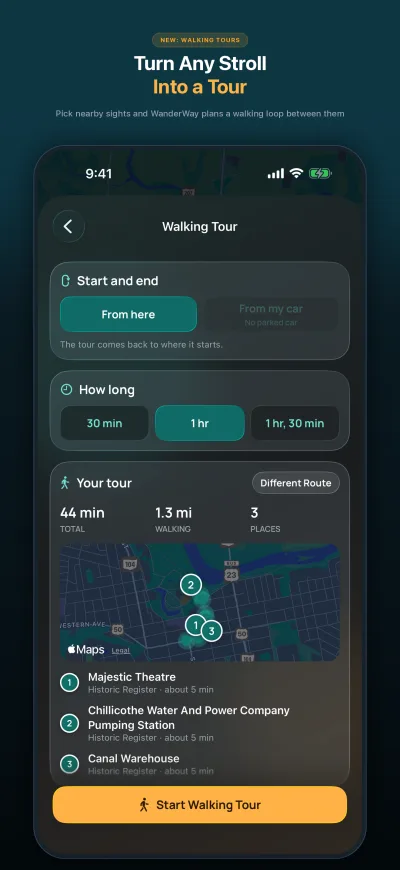 WanderWay 2.2: Walking Tours