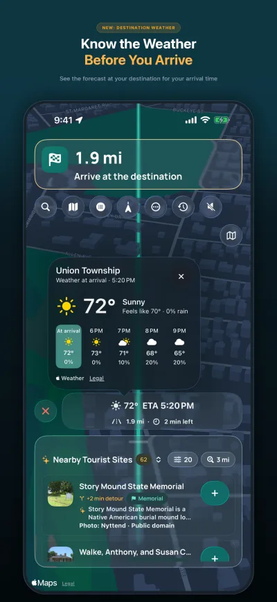 WanderWay 2.2: A tidier guidance screen