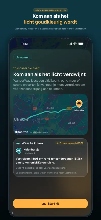 WanderWay 2.2: Zonsondergangsritten