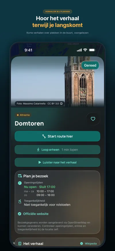 WanderWay 2.2: Overzichtelijkere plekpagina’s met een Gereed-knop die makkelijker te tikken is.