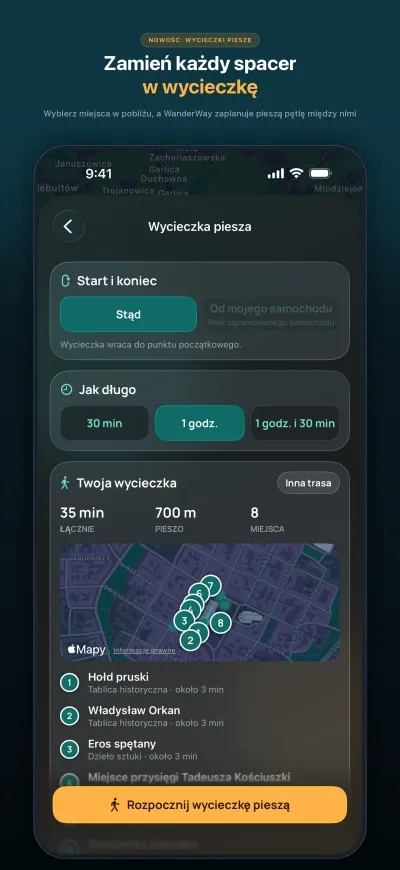 WanderWay 2.2: Wycieczki piesze