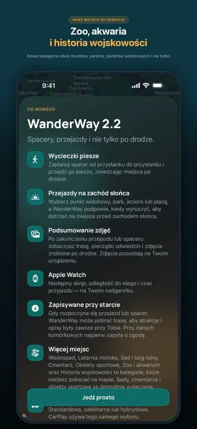 WanderWay 2.2: Więcej miejsc