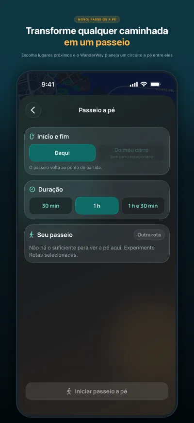 WanderWay 2.2: Passeios a pé