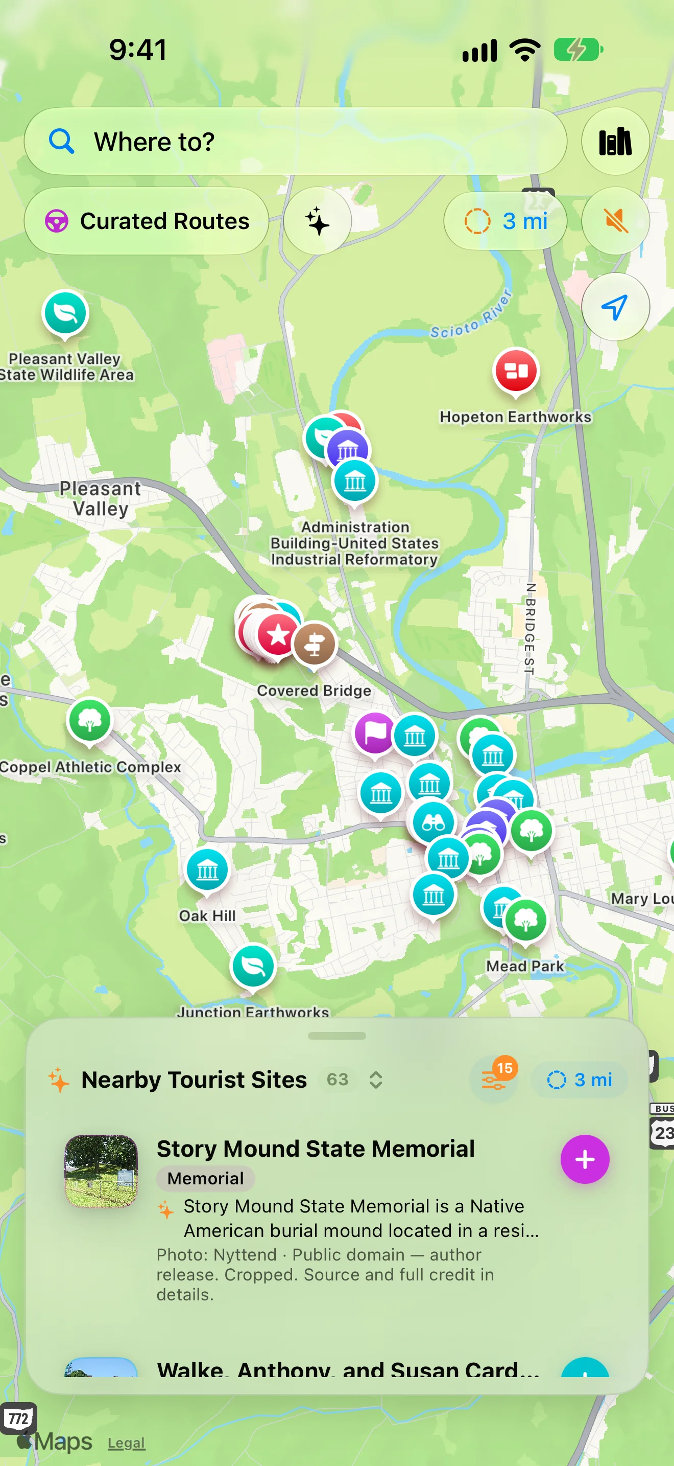 Discover nearby places
