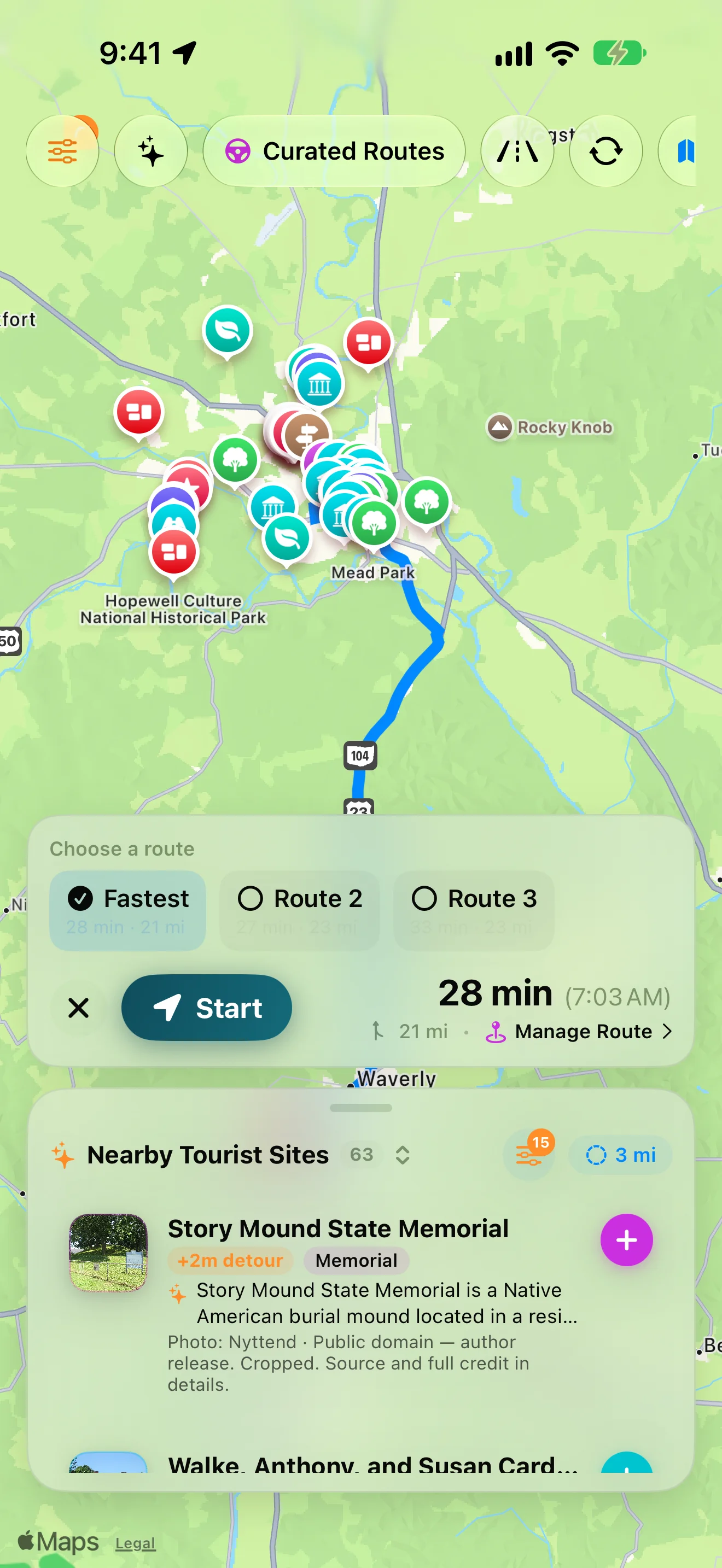Preview your route